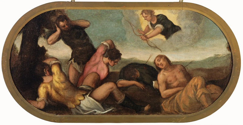 Apollon schiet op de dochters van Niobe - Paul Véronèse

Source:
Apollon tire sur les fils de Niobé - Paul Véronèse