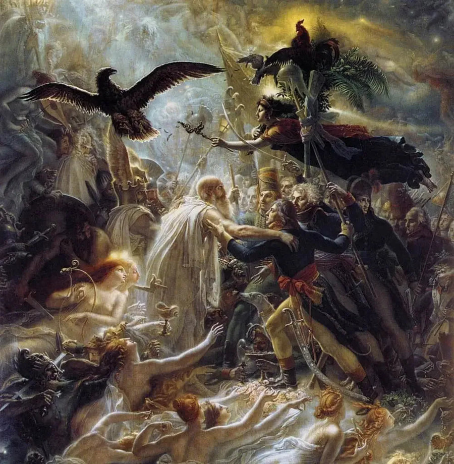 Aphotheose van de Franse helden die stierven voor het vaderland tijdens de vrijheidsoorlog - Anne-Louis Girodet

Source:
Apothéose des héros français morts pour la patrie pendant la guerre de la liberté - Anne-Louis Girodet