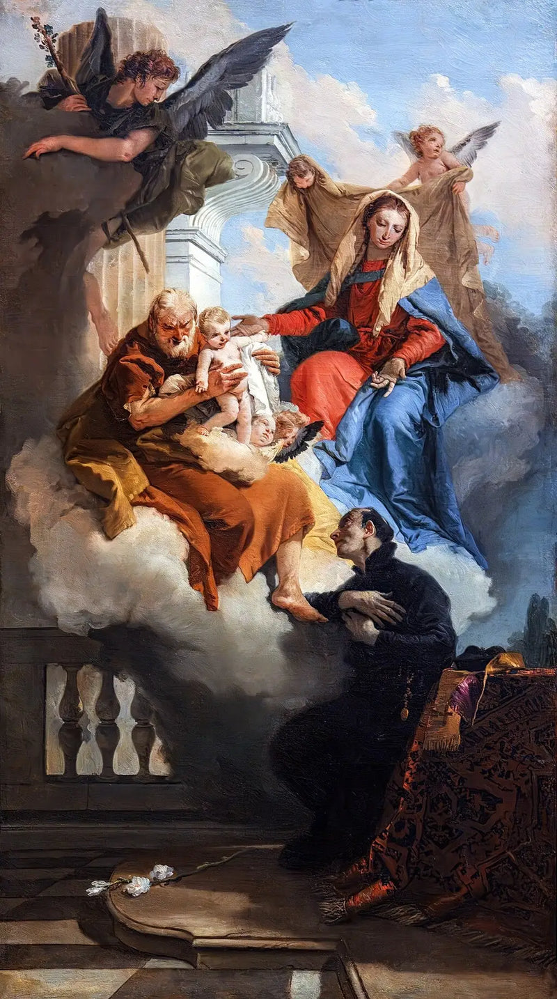 Verschijning van de Heilige Familie aan Gaëtan de Thiene - Giovanni Battista Tiepolo