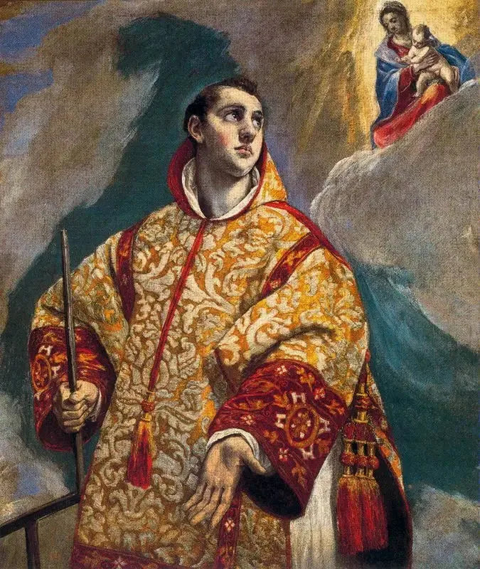 Verschijning van de Maagd in San Lorenzo - El Greco