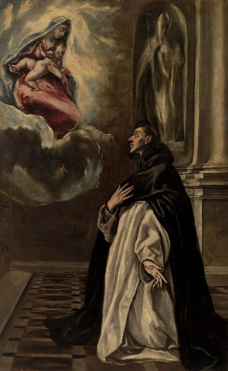 Verschijning van de Maagd en het Kind aan Sint Hyacinthus - El Greco