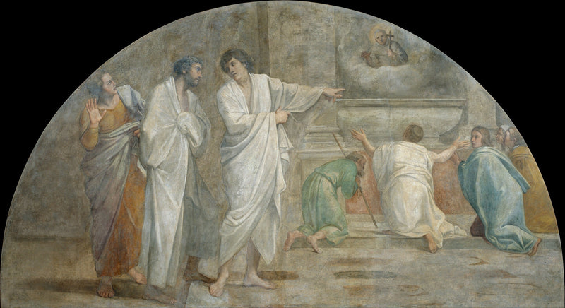verschijning van Sint Didaque boven zijn graf - Annibale Carracci