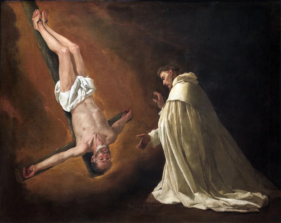 Aankomst van Sint-Pieter bij Sint-Pieter Nolasque - Francisco de Zurbarán