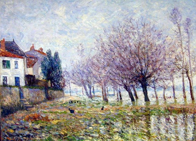 Na de overstroming, Haute-Indre, Loire-Inférieure - Maxime Maufra