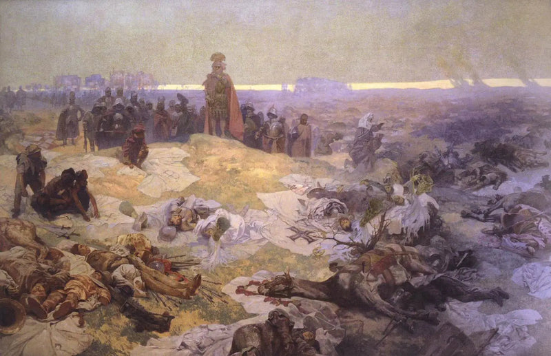 Na de Slag bij Grunwald - Alphonse Mucha
