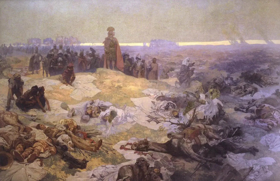 Na de Slag bij Grunwald - Alphonse Mucha