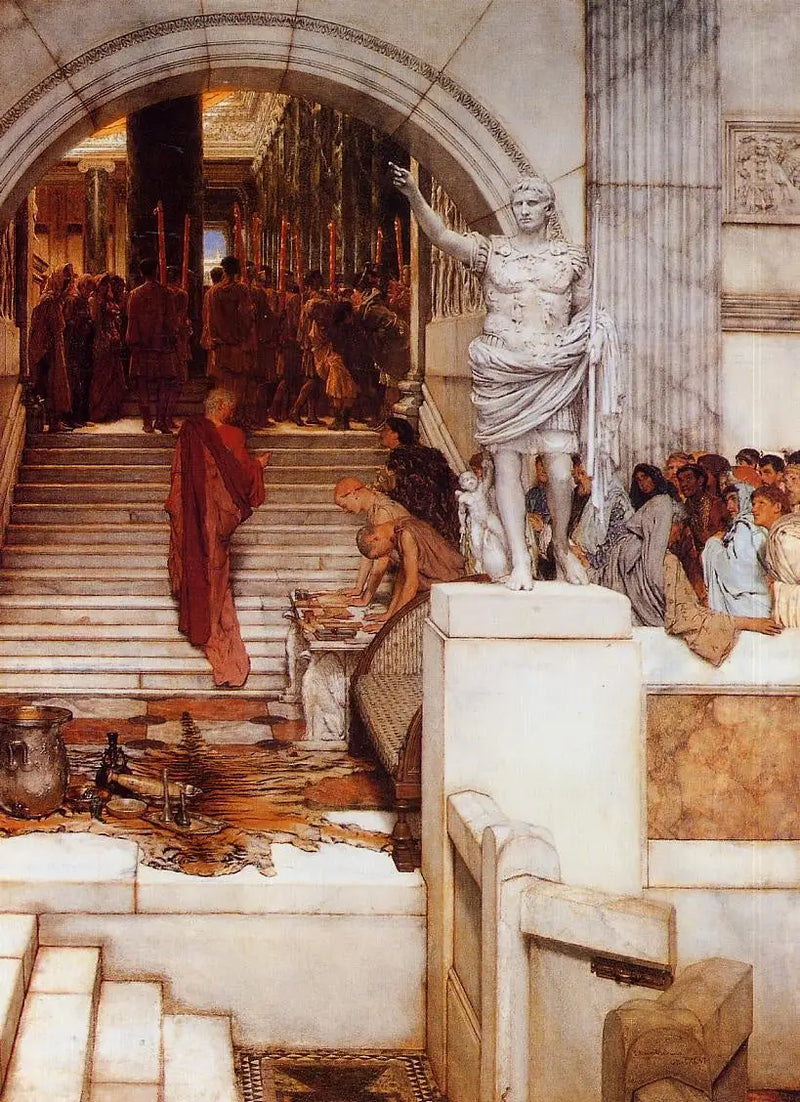 Na de zitting - Lawrence Alma-Tadema