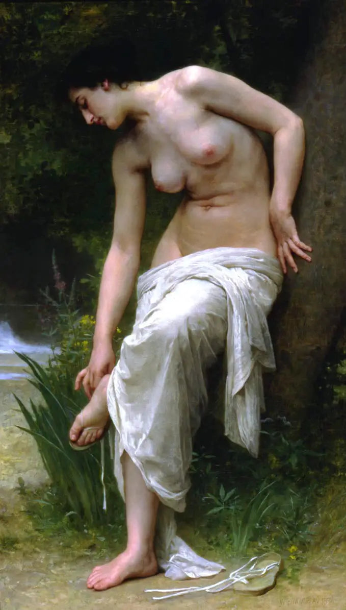 Na het Bad - Bouguereau