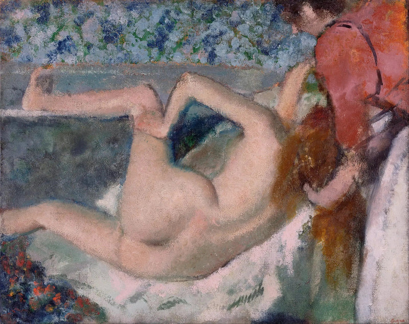 Na het bad - Edgar Degas