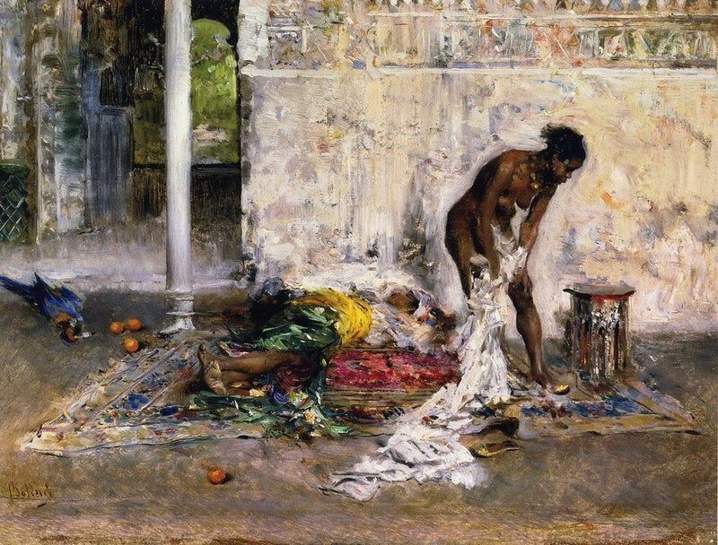 Na het bad - Giovanni Boldini