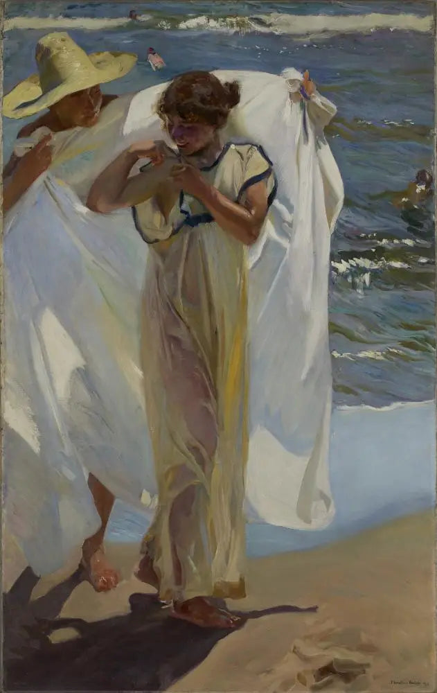 Na het bad - Joaquín Sorolla