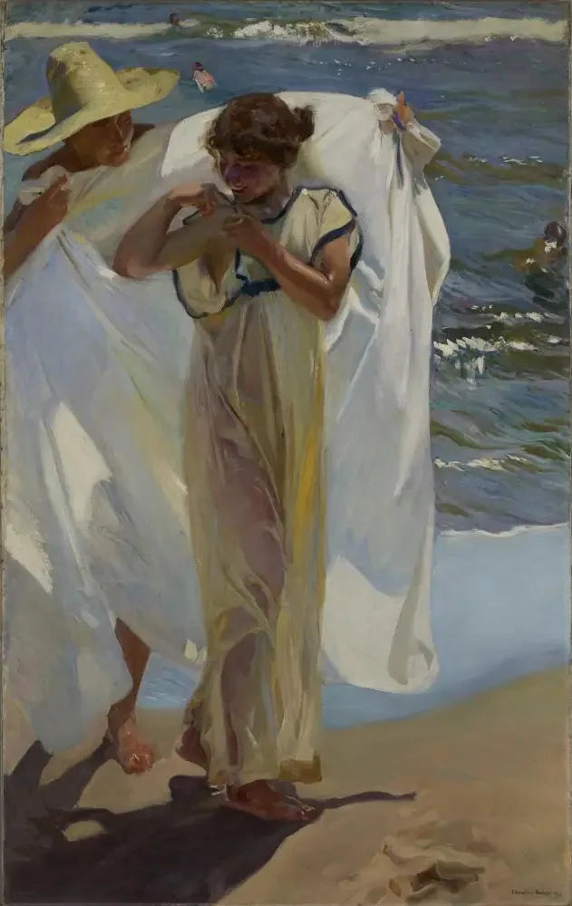 Na het bad - Joaquín Sorolla