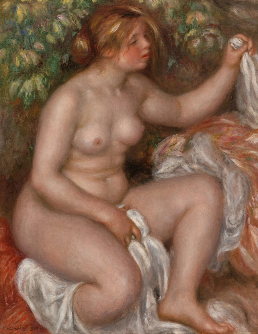 Na het bad (De uitgang van het bad) - Pierre-Auguste Renoir