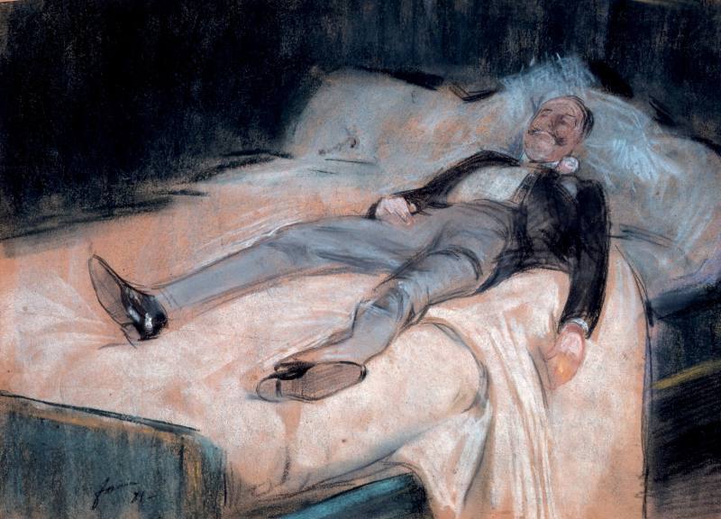 Na het balfeest, de feestvierder - Jean-Louis Forain