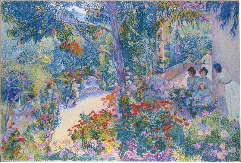 Middag in de tuin - Henri-Edmond Cross