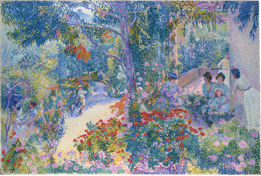 Middag in de tuin - Henri-Edmond Cross