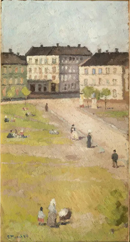Middag op het plein van Olaf Rye - Edvard Munch
