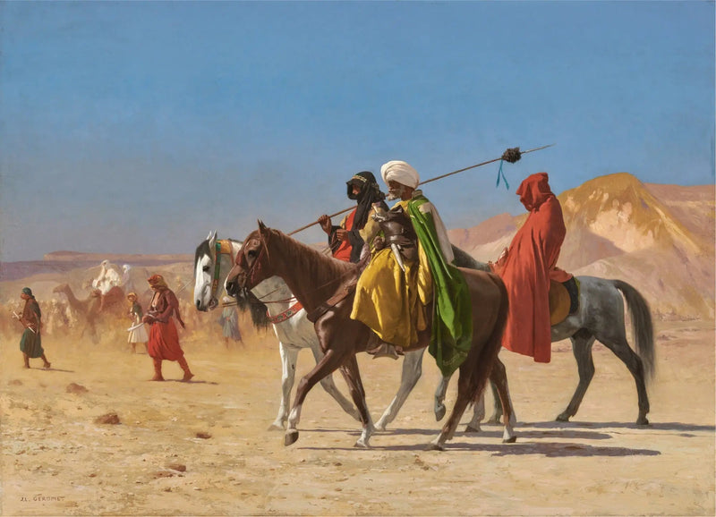 Arabieren die de woestijn doorkruisen - Jean-Léon Gérôme