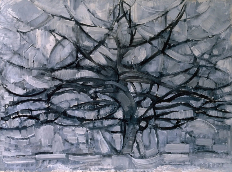 Zilveren boom - Piet Mondrian