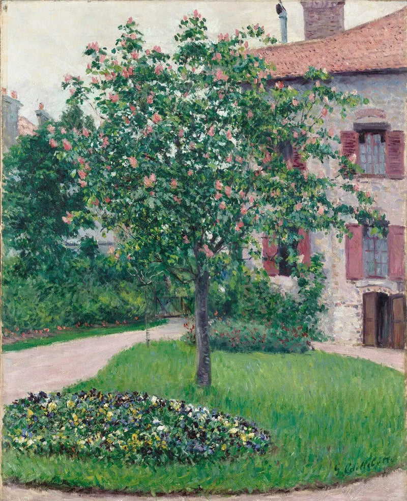 Bloeiende boom - Gustave Caillebotte