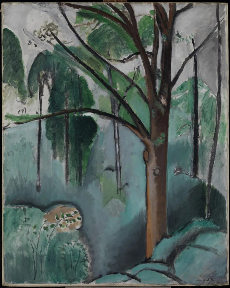 Boom bij de vijver van Trivaux - Henri Matisse