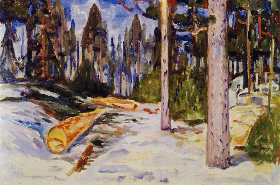 Gezaagde bomen - Edvard Munch