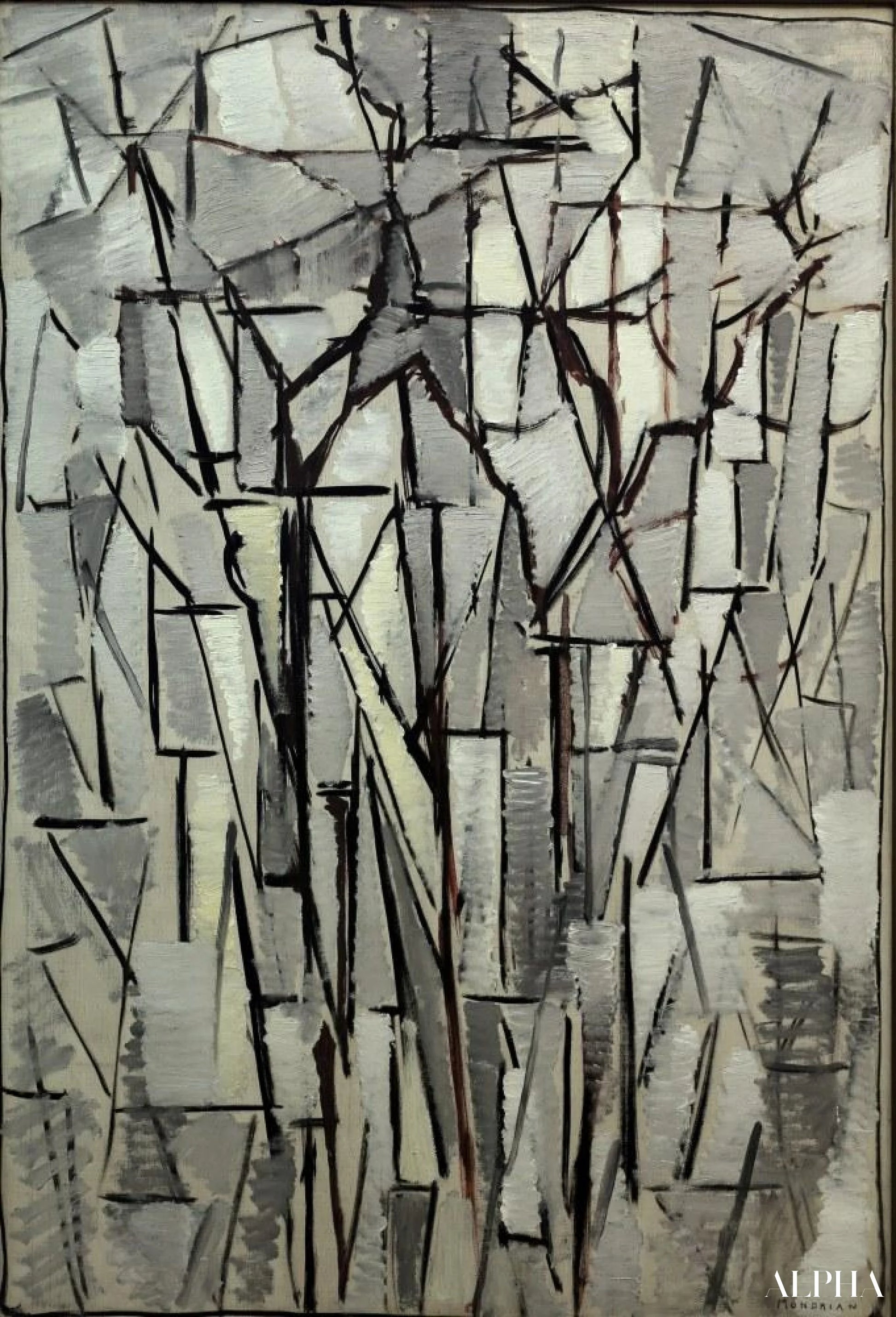 Samenstellingsbomen II - Mondrian - Reproducties van hoogwaardige schilderijen en doeken