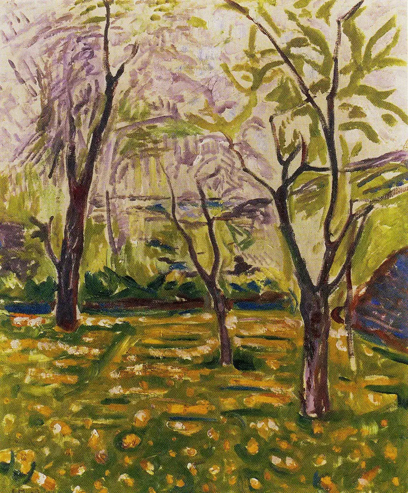 Bomen en Ranonkels - Edvard Munch