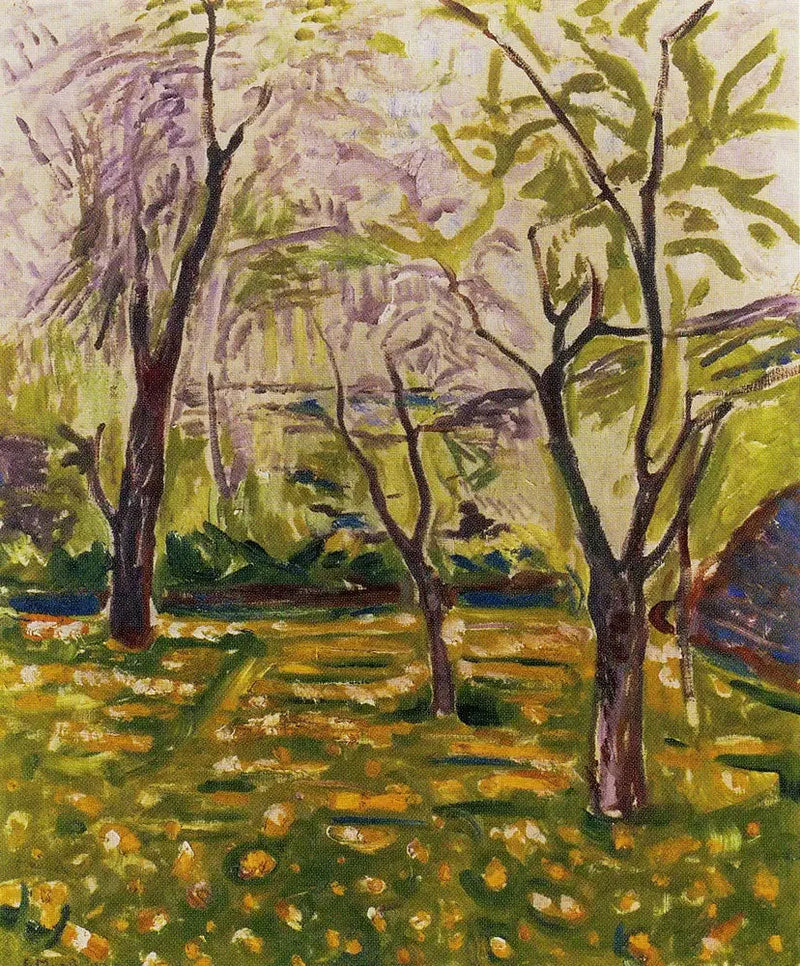 Bomen en Ranonkels - Edvard Munch