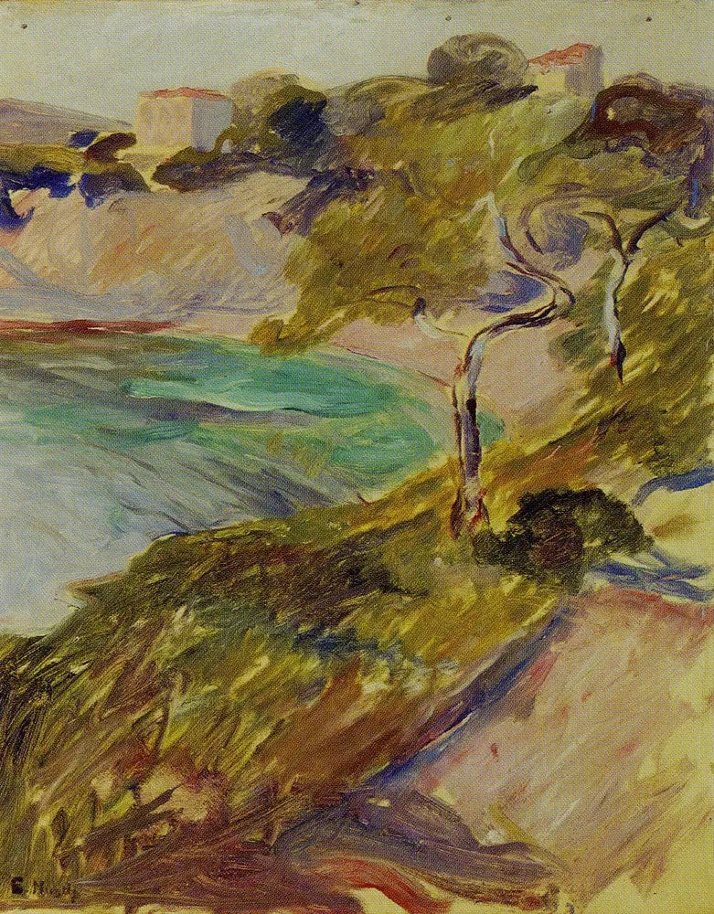 Bomen bij de Middellandse Zee - Edvard Munch