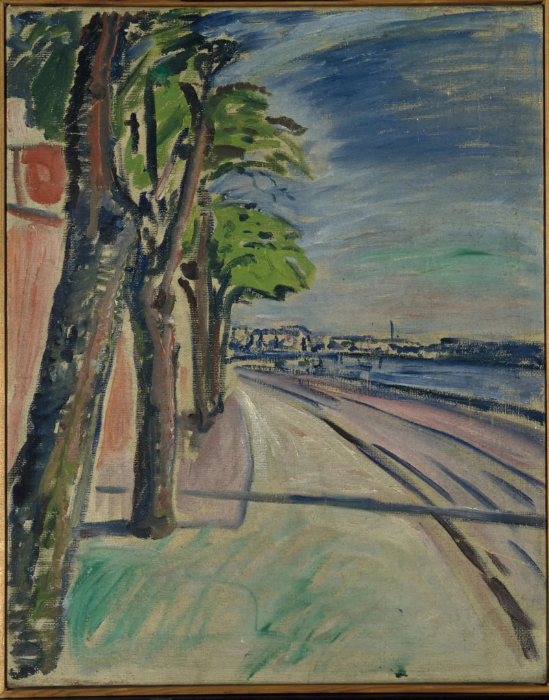 Bomen bij het kanaal - Edvard Munch