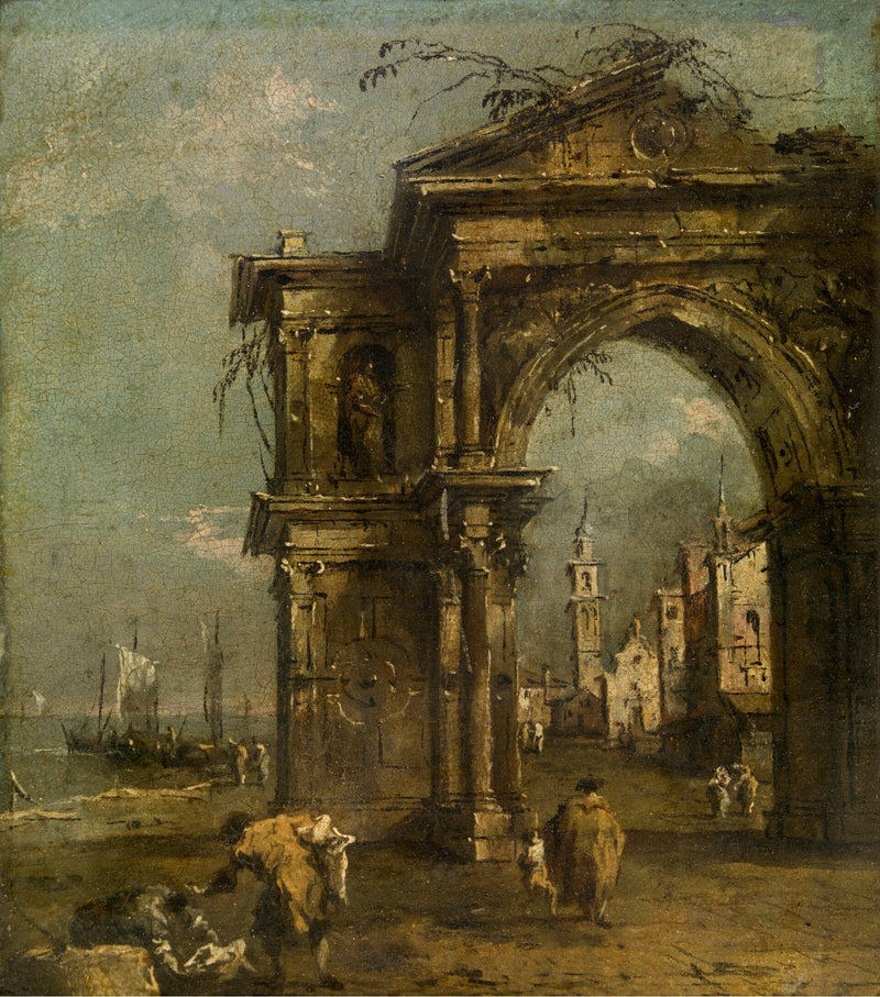 Triomfboog in Venetië - Francesco Guardi