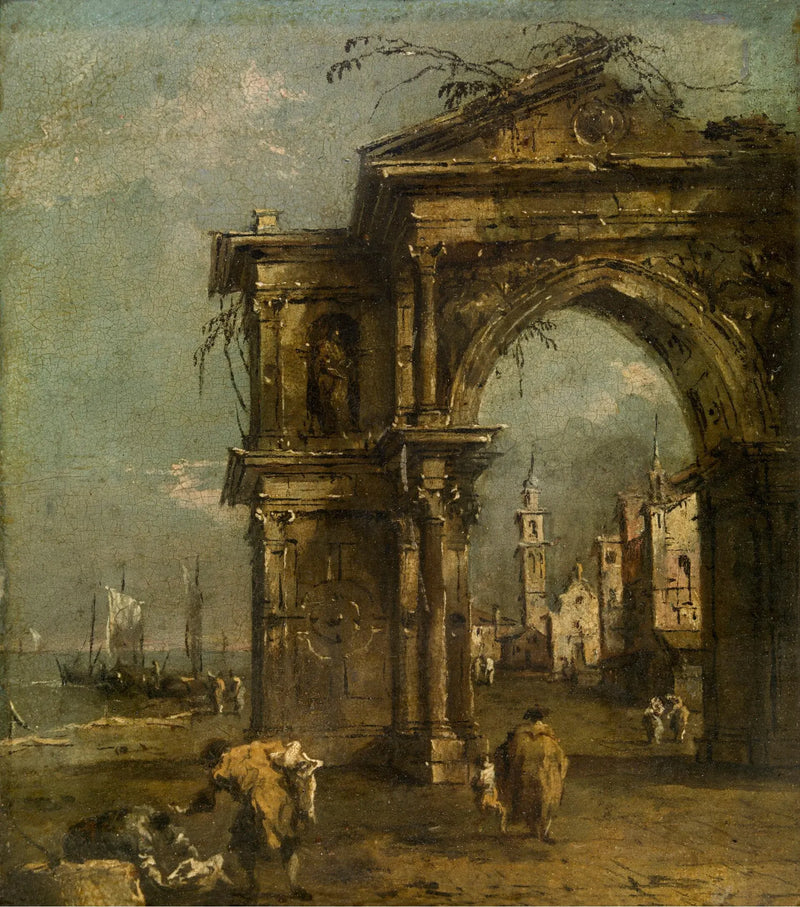 Triomfboog in Venetië - Francesco Guardi