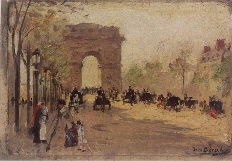 Triomfboog en Champs-Élysées - Jean Béroud

Source:
Arc de triomphe et Champs-Élysées - Jean Béraud