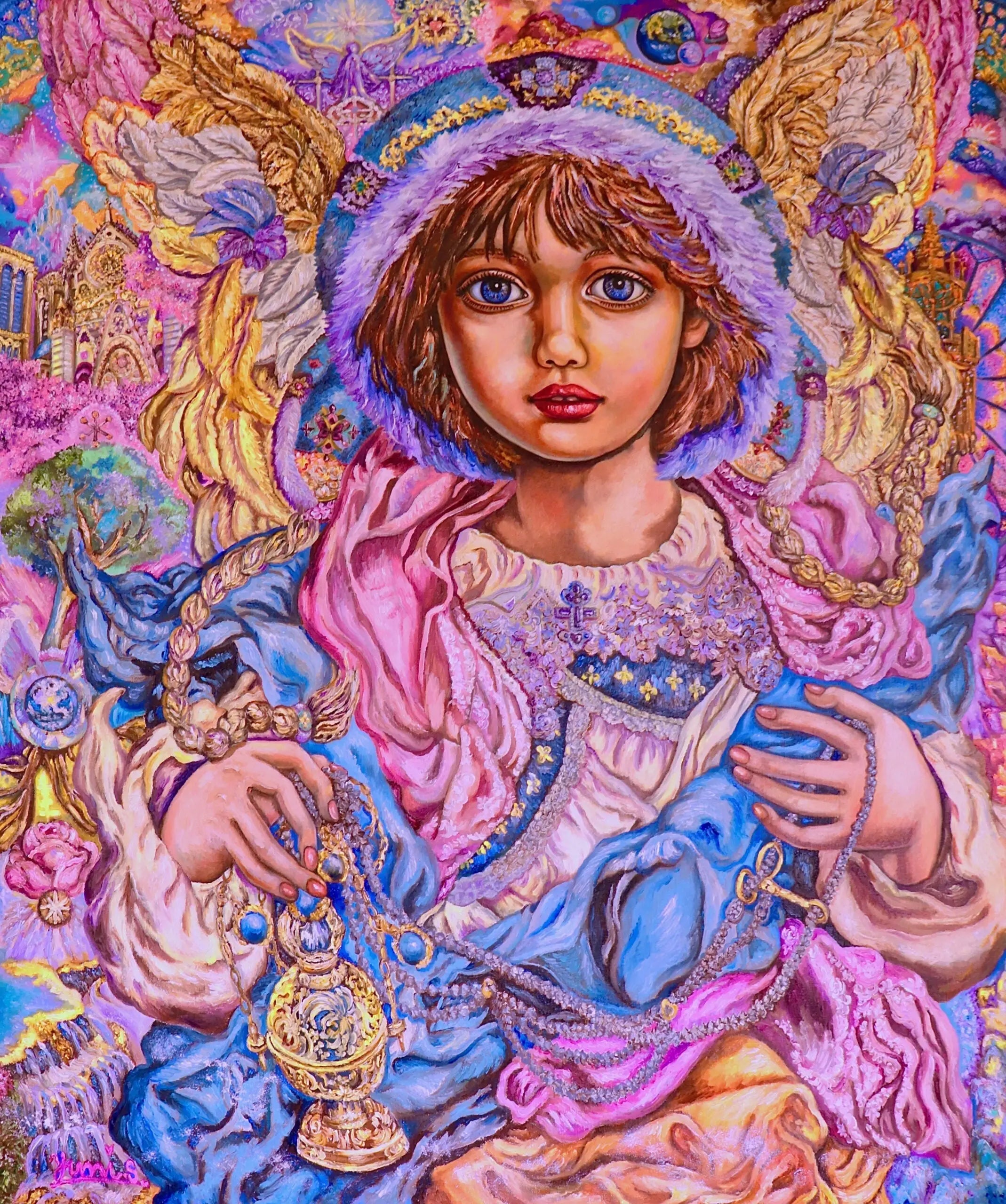 Archangel Chamuel - Yumi Sugai image 1 reproduction artisanale de tableau