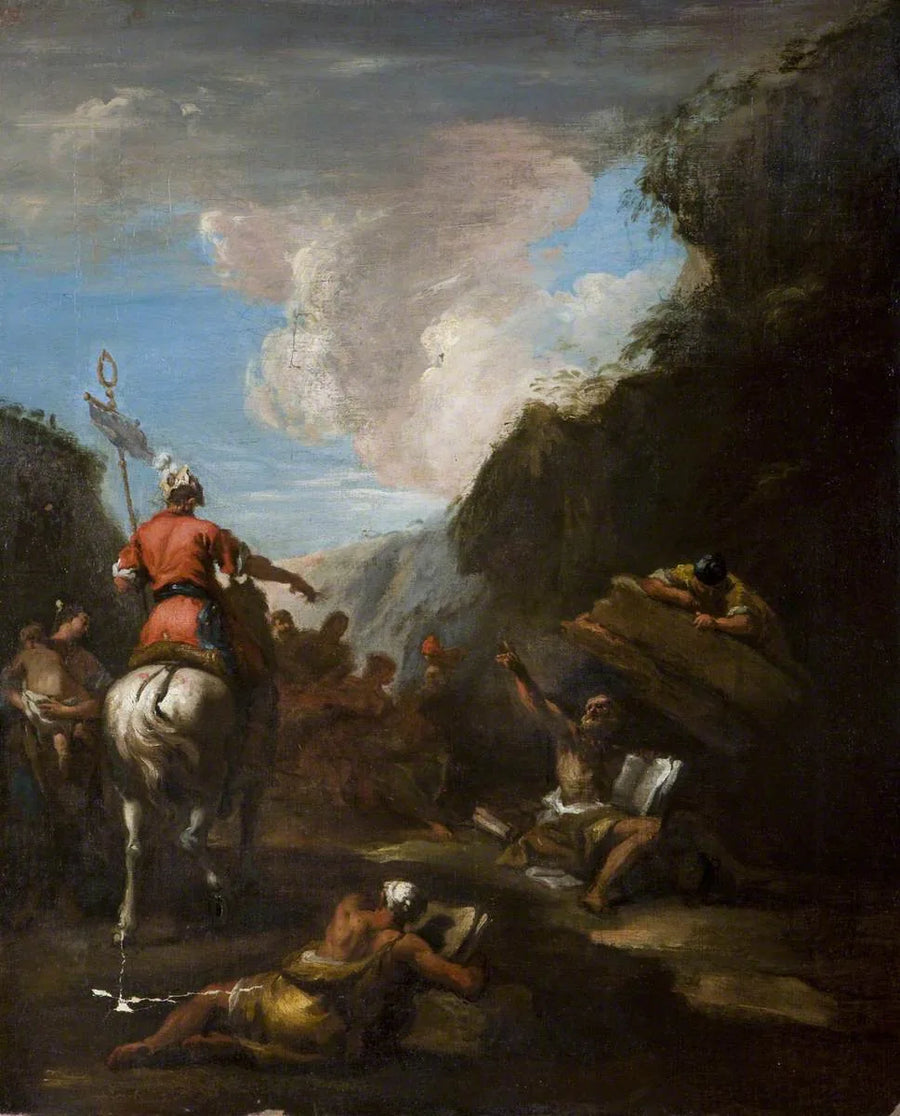 Archimedes en Hiero op het hoofdkantoor van Syracuse - Sebastiano Ricci