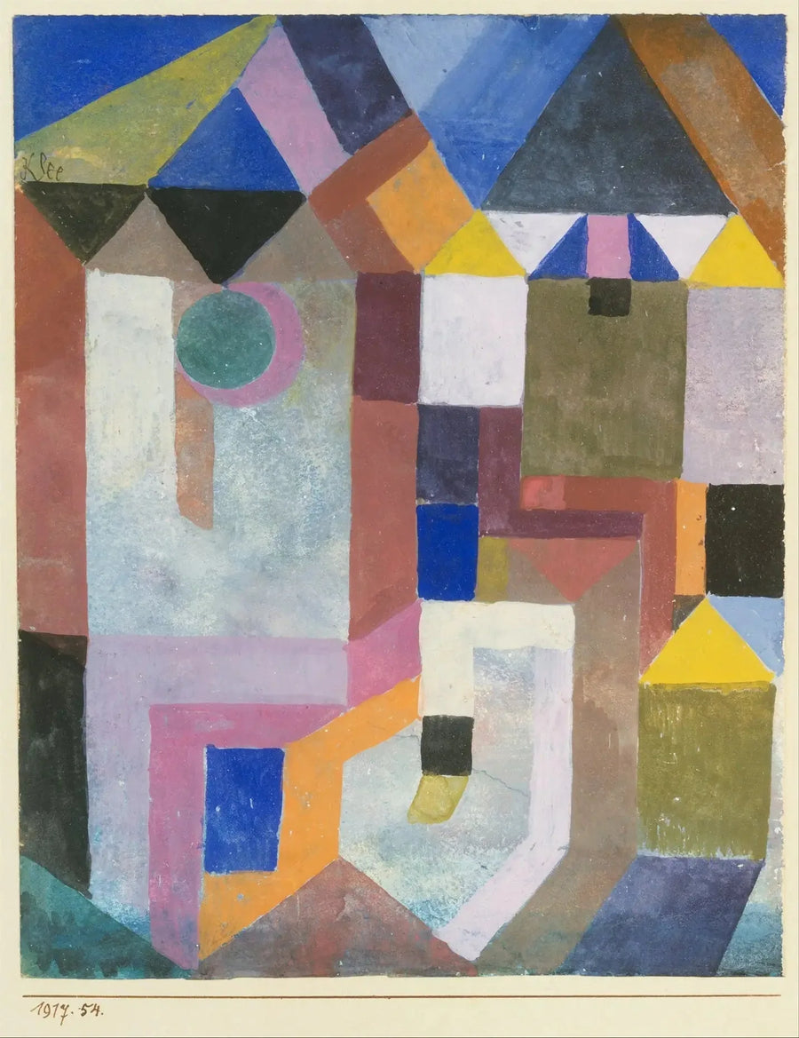 Kleurrijke architectuur - Paul Klee