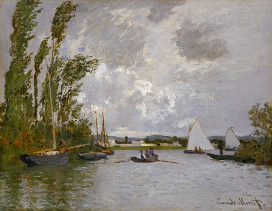 Argenteuil gezien vanaf de kleine arm van de Seine W232 - Claude Monet