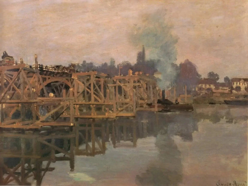 Argenteuil, de brug in reparatie W194 - Claude Monet