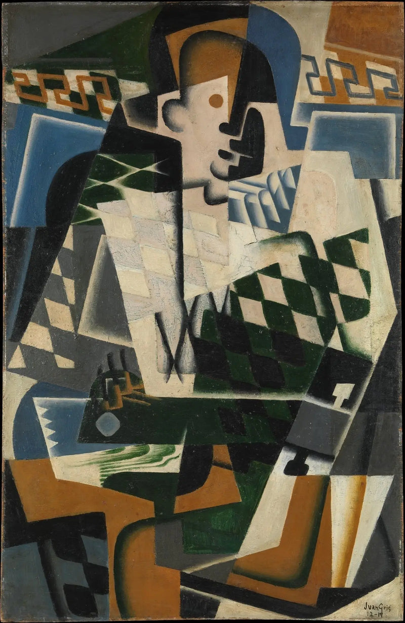 Arlequin met gitaar - Juan Gris