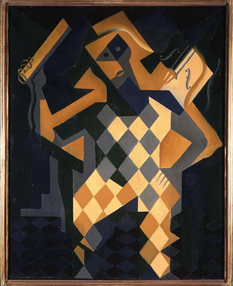 Arlequin met viool - Juan Gris