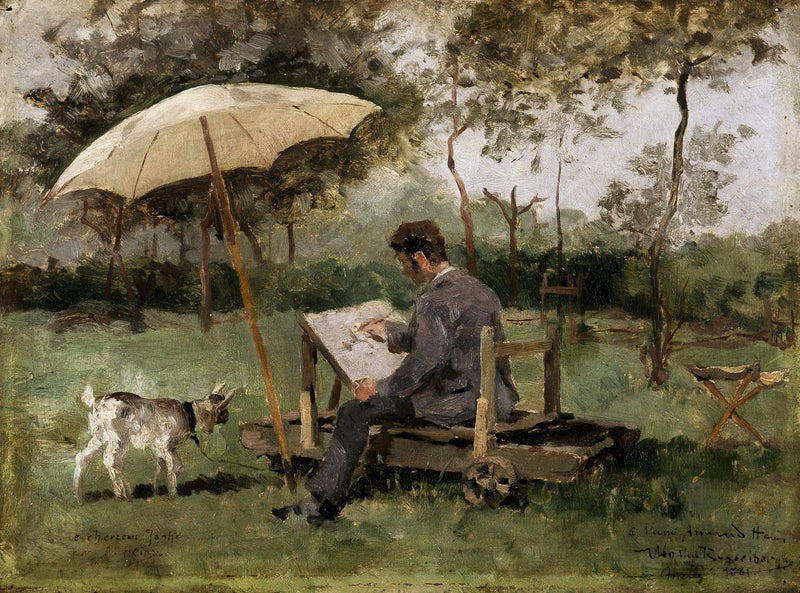 Armand Heins schildert plein air - Théo van Rysselberghe