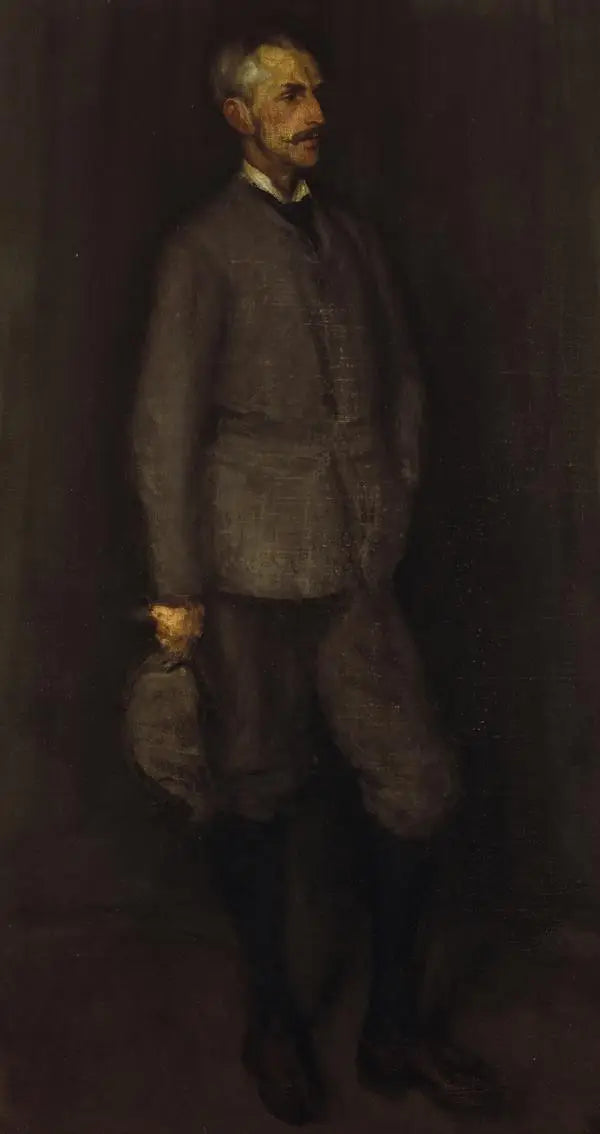 Schikking in grijs en groen. Portret van John James Cowan (1846 - 1936) - James Abbott McNeill Whistler