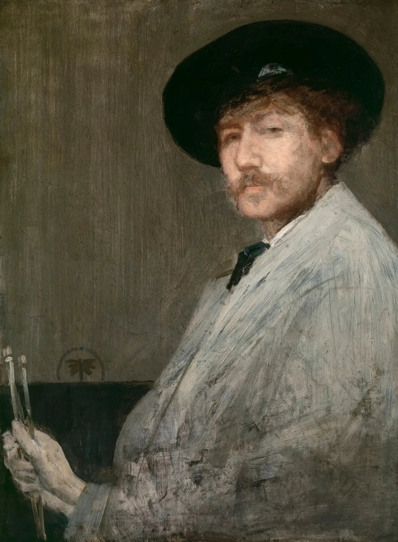 Schikking in grijs: portret van de schilder - James Abbott McNeill Whistler