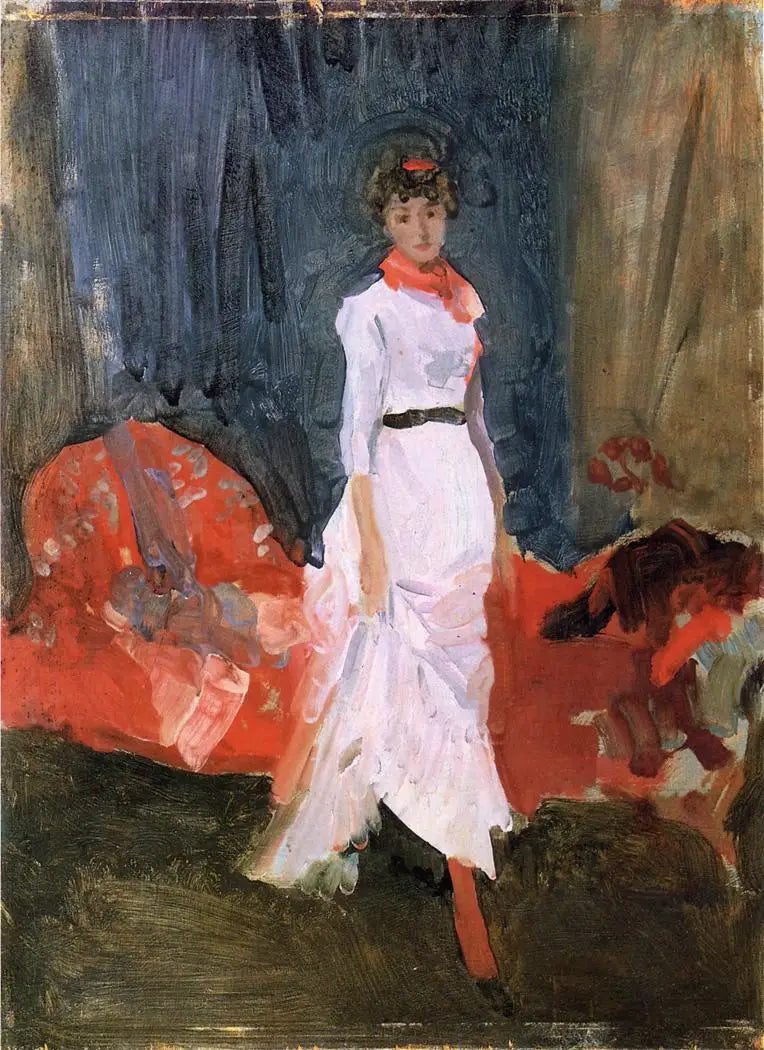Schikking in roze, rood en paars - James Abbott McNeill Whistler