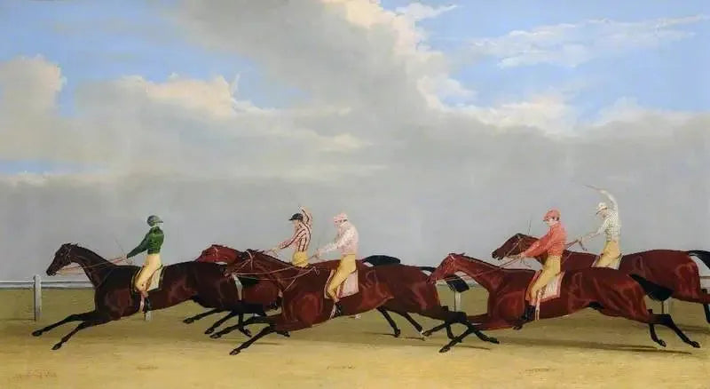 Aankomst van de Gouden Trofee van 1827 - John Frederick Herring, Sr.

Source:
Arrivée de la Coupe d'Or de 1827 - John Frederick Herring, Sr.