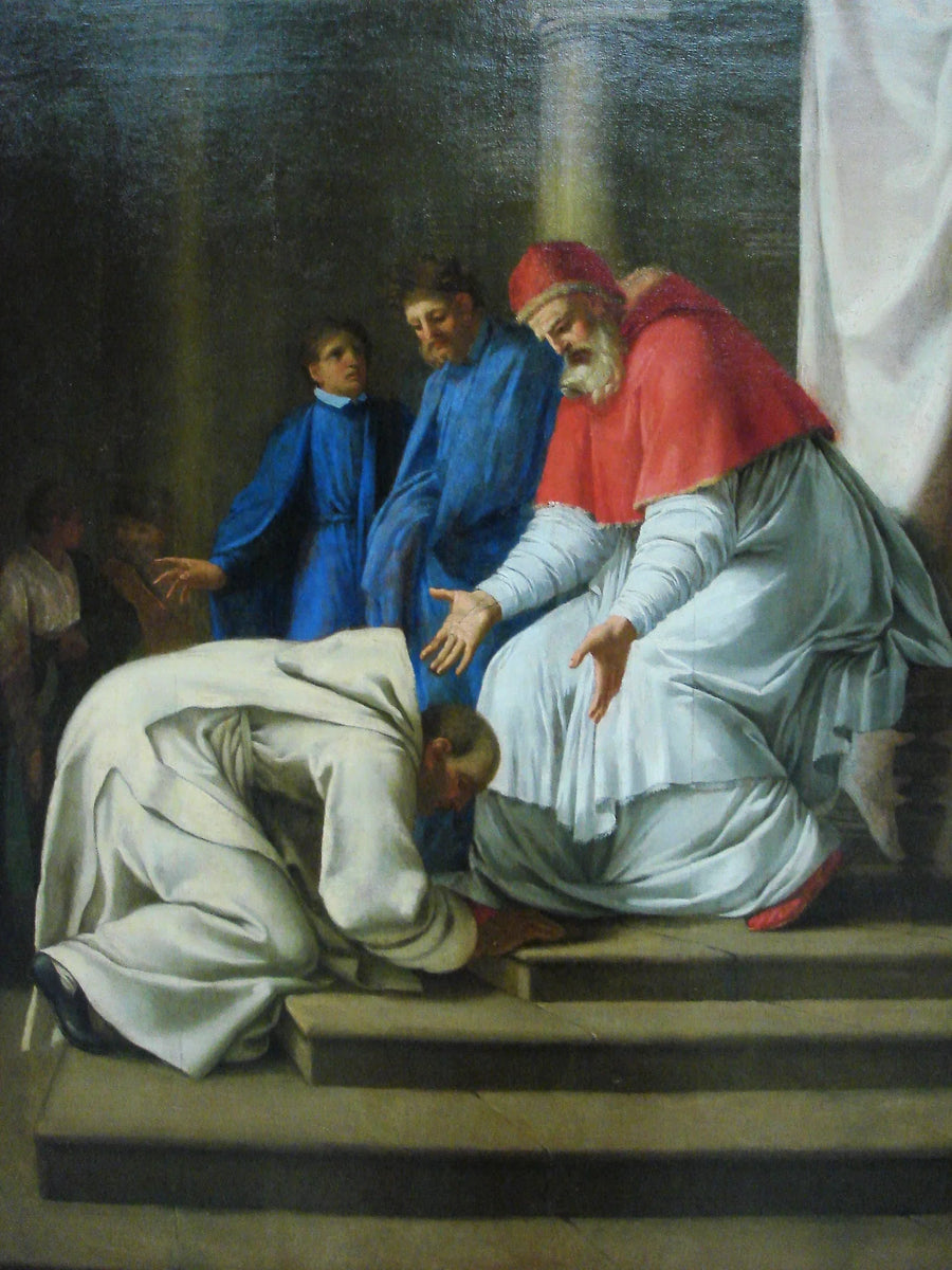 Aankomst van Sint Bruno in Rome - Eustache Le Sueur