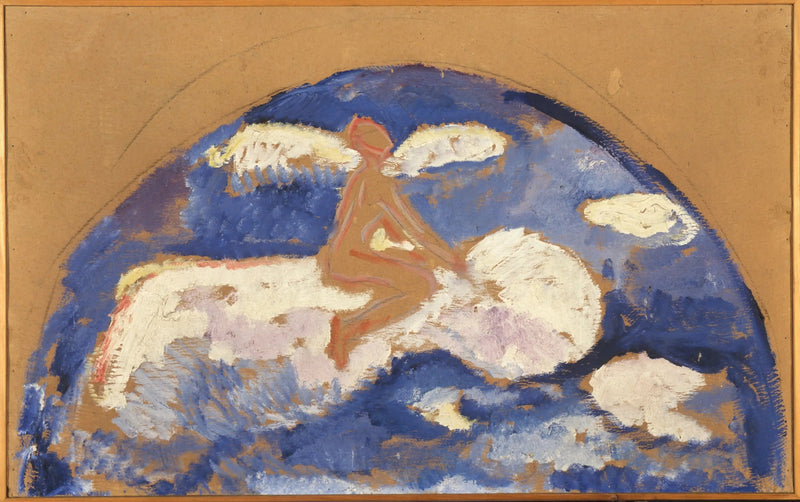 Zittend op een wolk - Edvard Munch