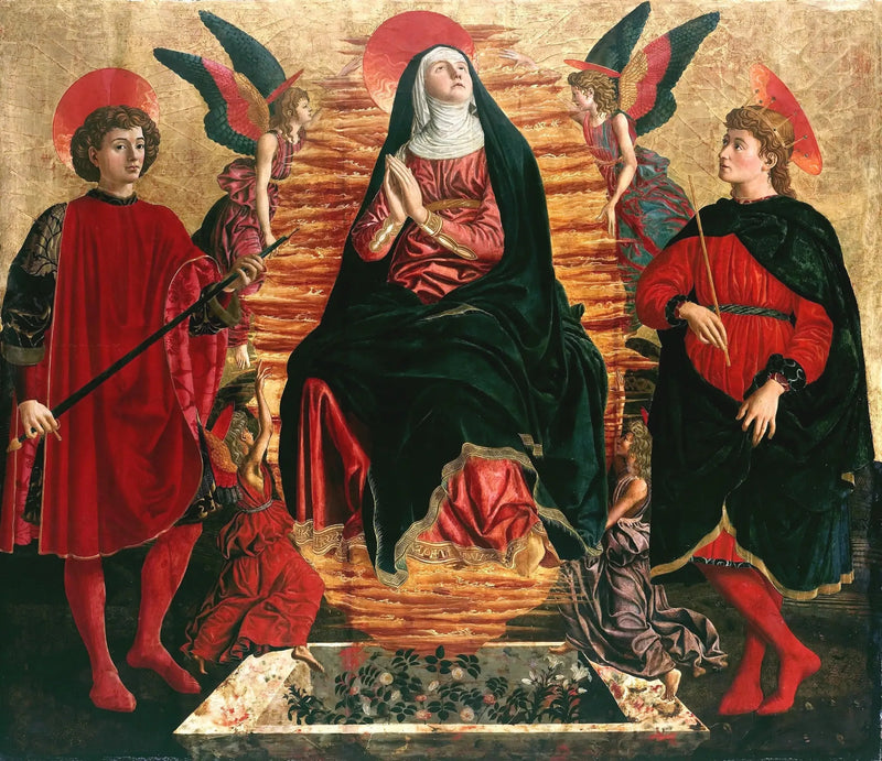 Aansnijding van Maria - Andrea del Castagno