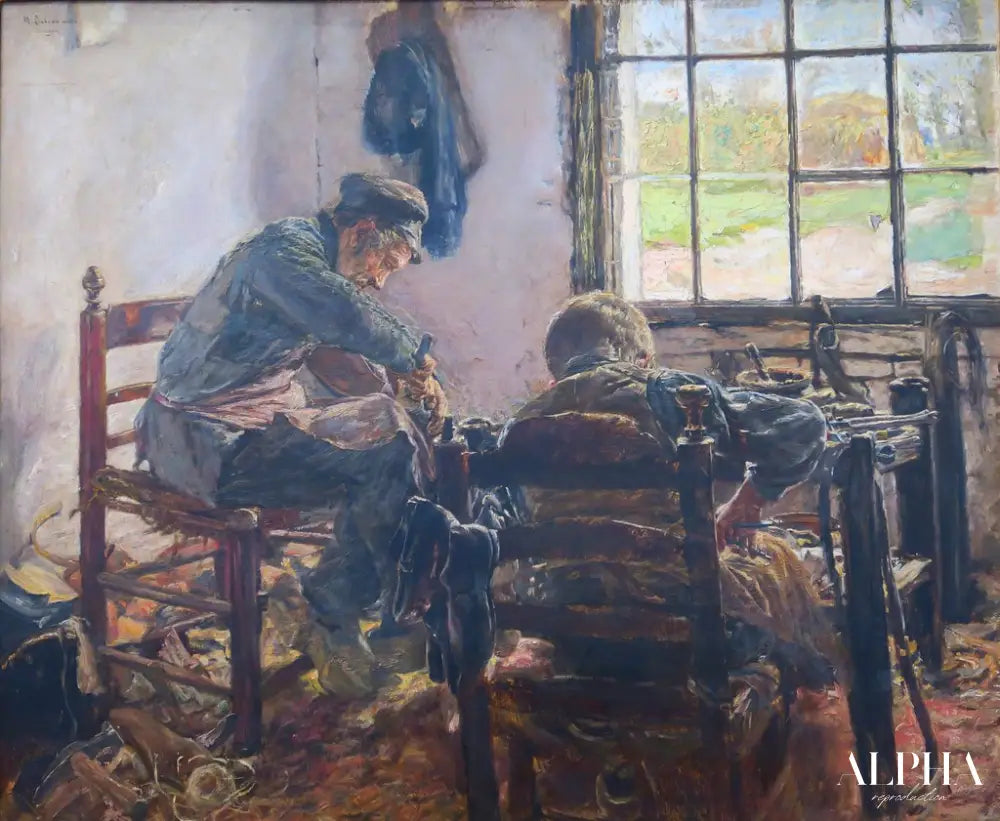 Atelier de cordonnier - Max Liebermann - Reproductions de tableaux et peintures haut de gamme